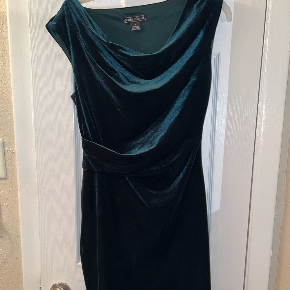 Green Velvet dress